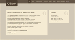 Desktop Screenshot of hotel-geisler.de