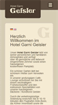 Mobile Screenshot of hotel-geisler.de