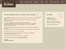 Tablet Screenshot of hotel-geisler.de